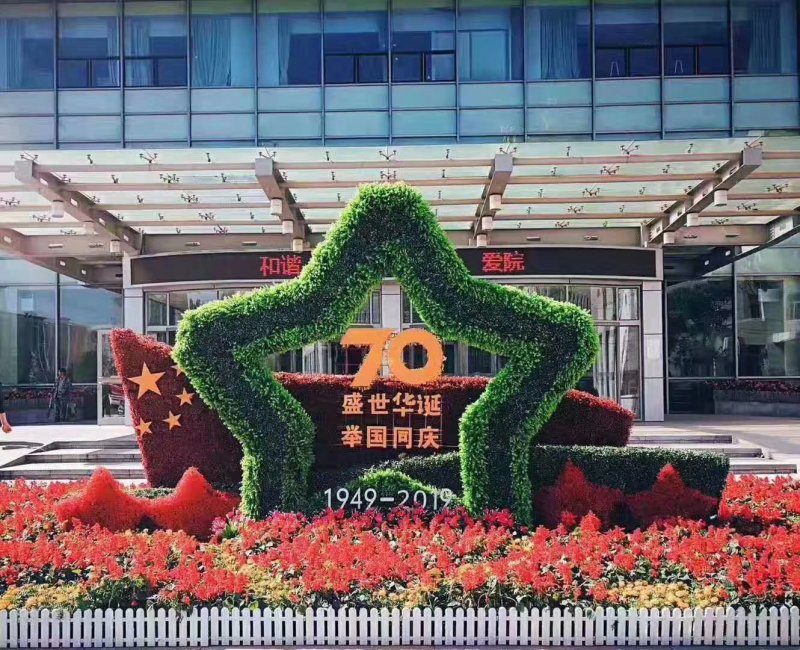 时令草花组摆华艺造型设计施工市政景观绿化