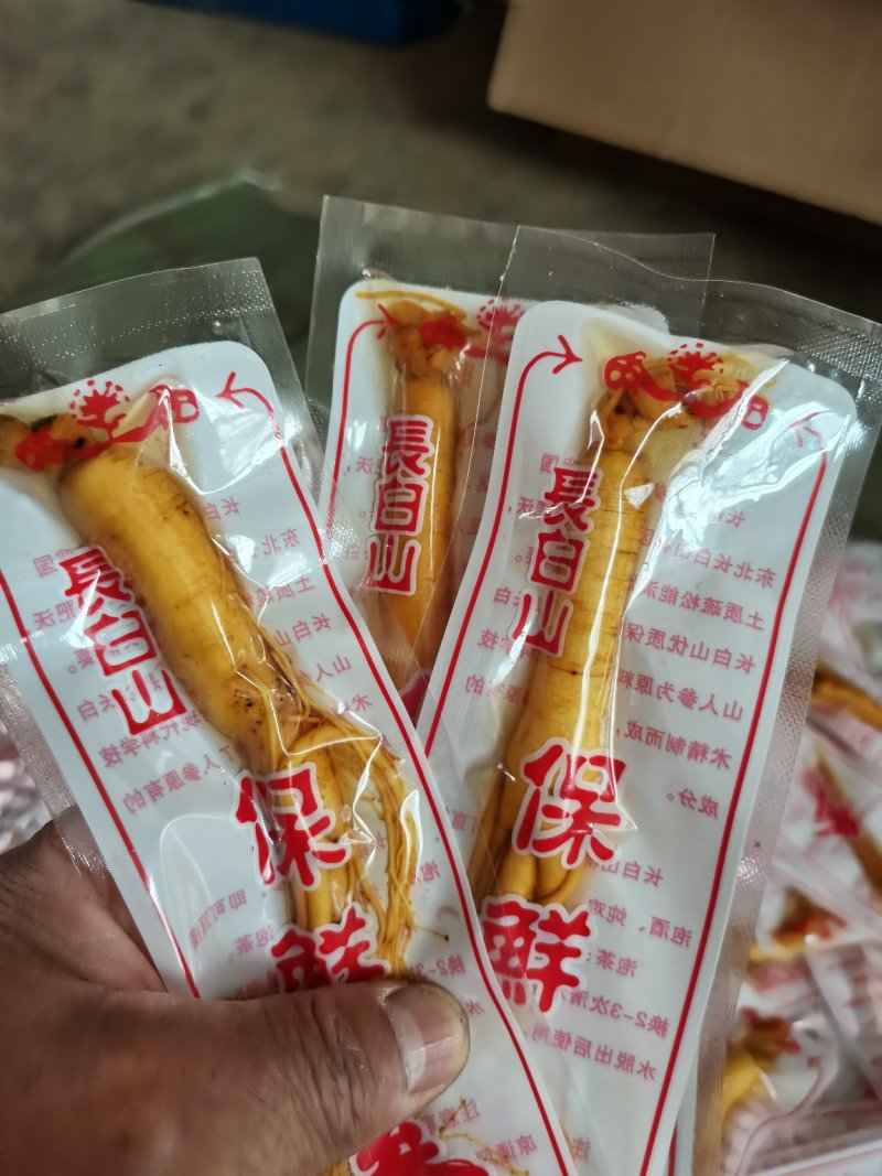 长白山保鲜参（净3-5-8-10-15-20克）可供电商