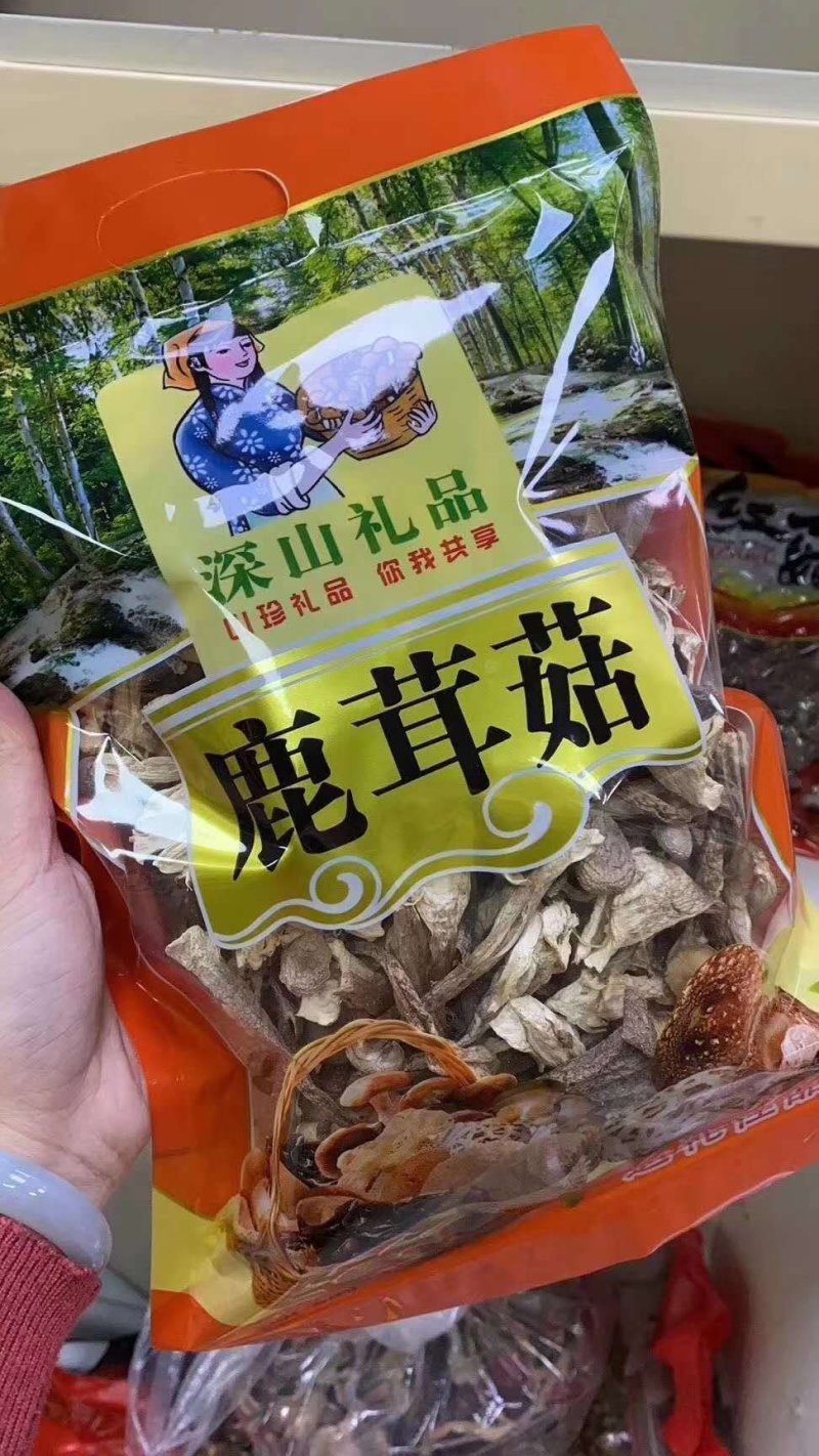 鹿茸菇鹿茸菌无碎特级鹿茸菇干货鹿茸菌干货食用菌煲汤干货包