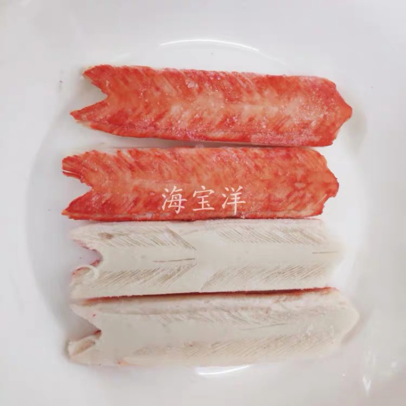 冷冻V型蟹柳进口V型蟹棒刺身料理蟹肉棒火炙蟹棒10包