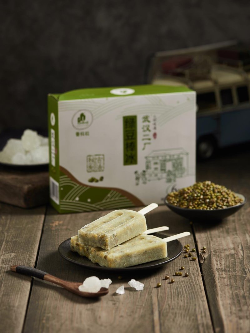 网红手工冰淇淋绿豆冰棒雪糕冰淇淋家庭装