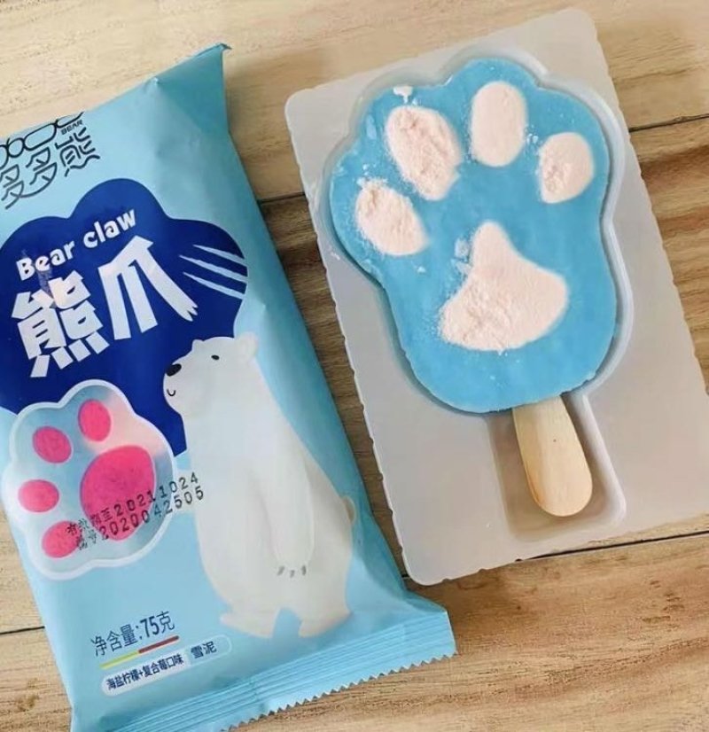 网红熊爪西柚桑葚/海盐柠檬雪糕冰淇淋