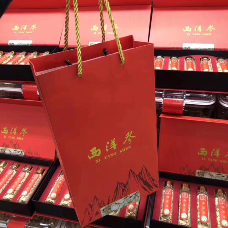 西洋参片礼盒，采用上等西洋参切片，送人高端上档次