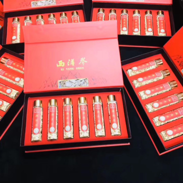西洋参片礼盒，采用上等西洋参切片，送人高端上档次