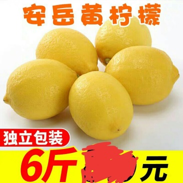 [一件代发]新鲜安岳柠檬6斤当季水果应季包邮一级5皮薄