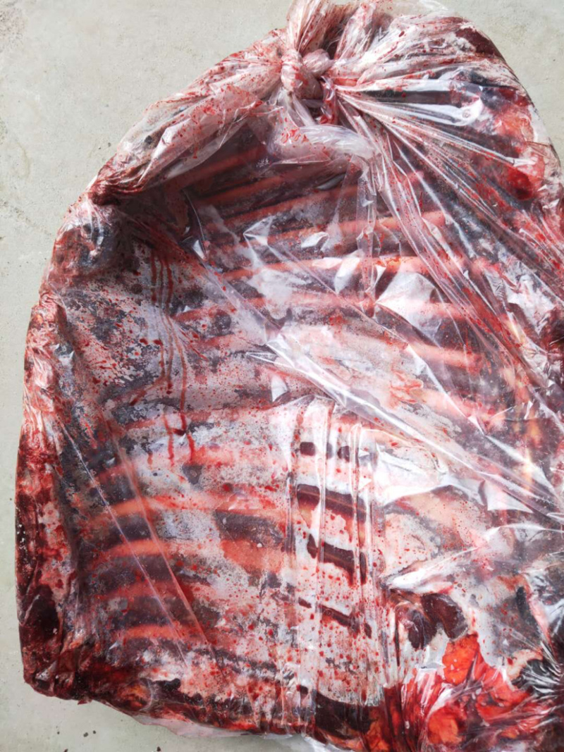驴排肉多颜色鲜都是新货颜色新鲜质量好出肉率高