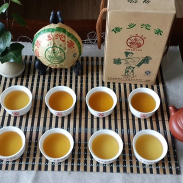 黎明2014年盒装云南普洱茶叶茶商可订制布朗山
