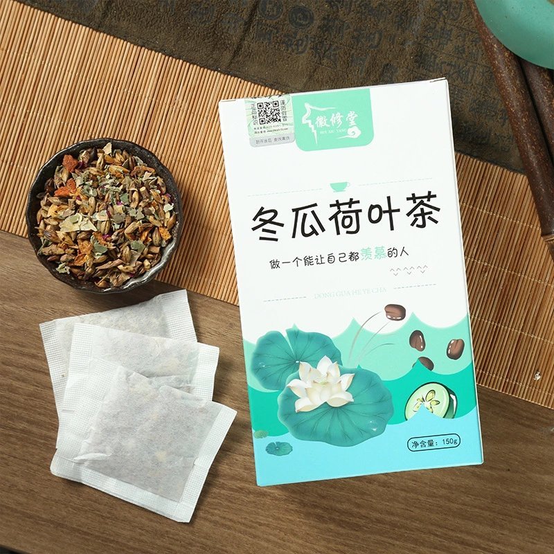 冬瓜荷叶茶18个月安徽亳州薄荷荷叶代用茶一件代发