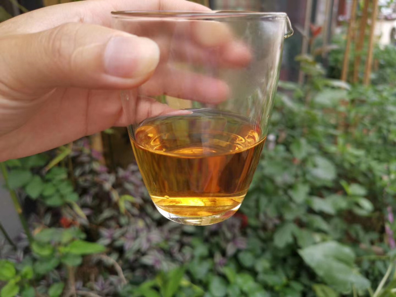 广西梧州六堡茶，2005年生晒老茶婆砖（1000克）