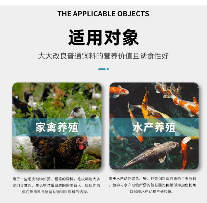 鱼粉批发高蛋白秘鲁进口鱼粉宠物鸡鸭鹅猪鱼虾蟹饲料鱼粉