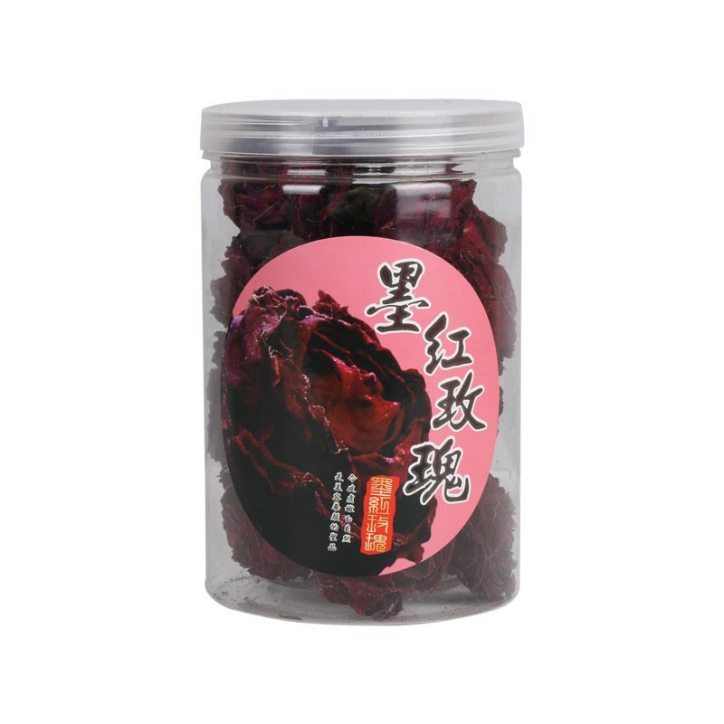 墨红玫瑰头水花烤干花冠瓶装20g云南玫瑰花茶一件代发