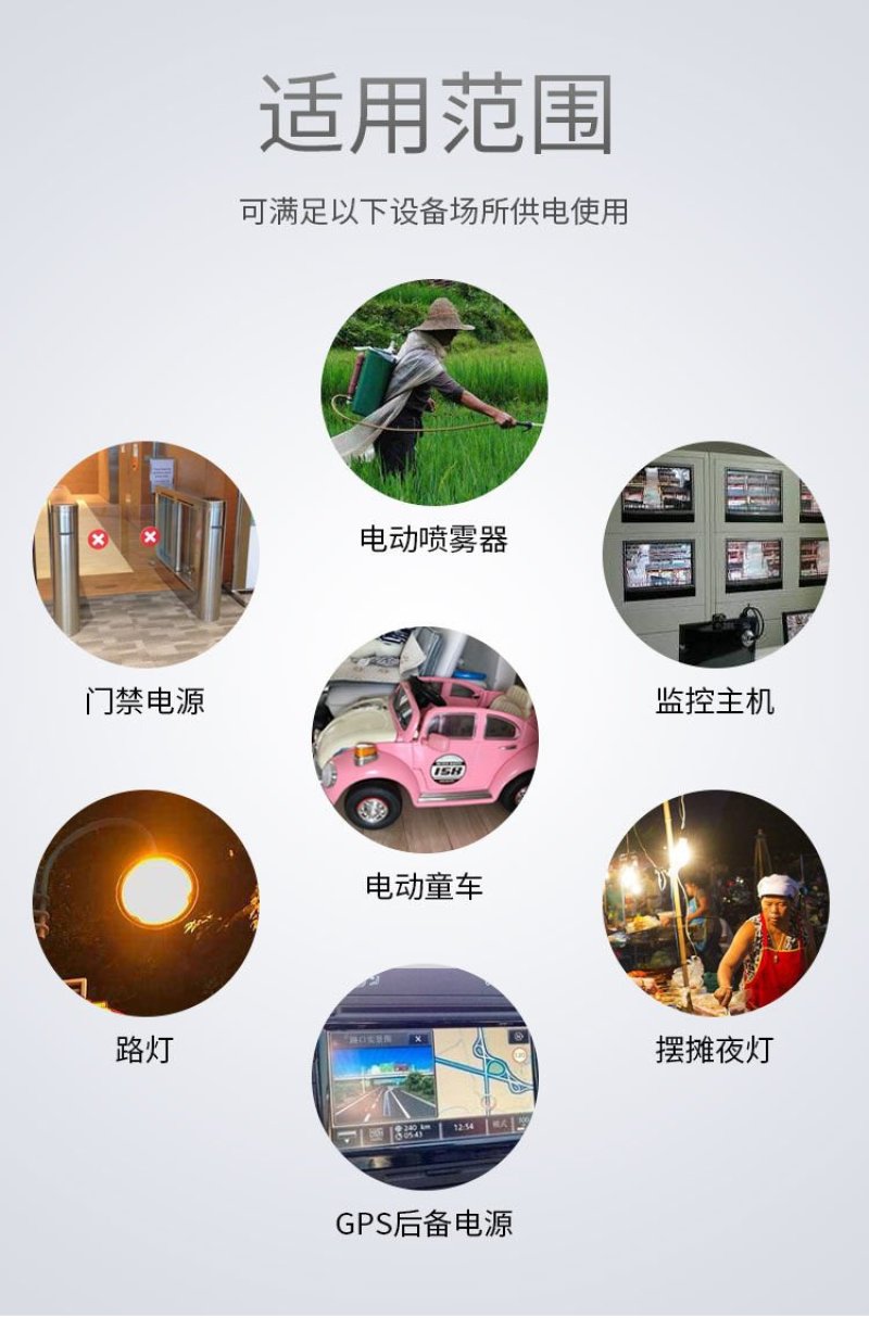 （包邮）12v锂电池电动喷雾器电瓶喷农药12伏氙气