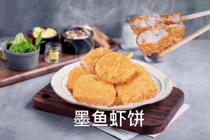 东山特色小吃闽南墨鱼虾饼