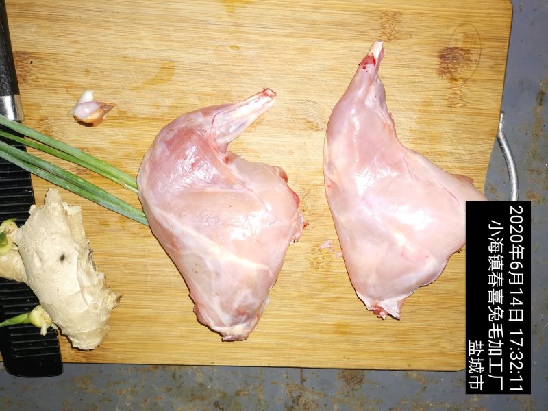 自产自销供应鲜新兔后腿兔大腿兔腿纯干速冻可真空包装