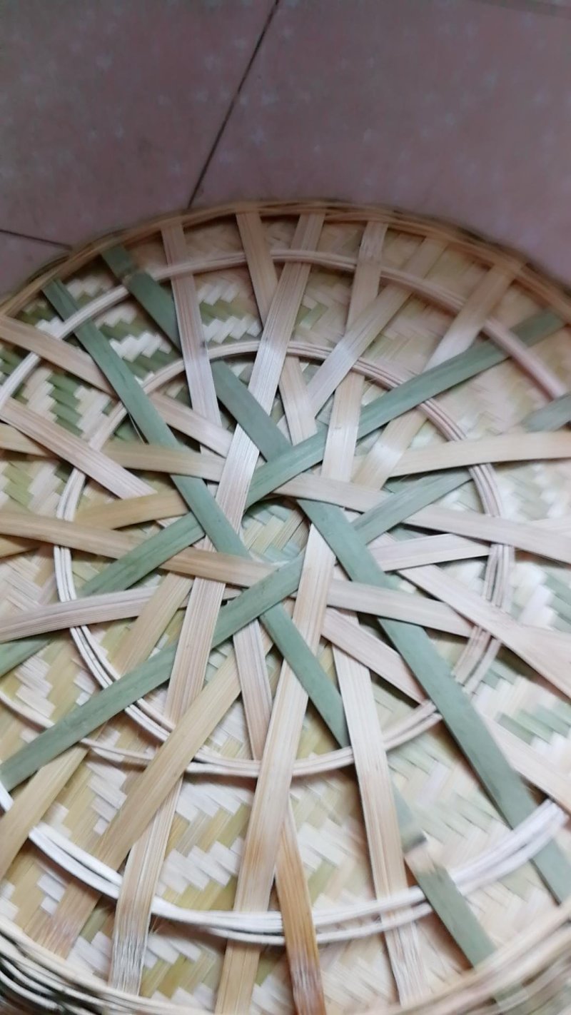 包邮贵州竹编簸箕家用无孔型竹筛子