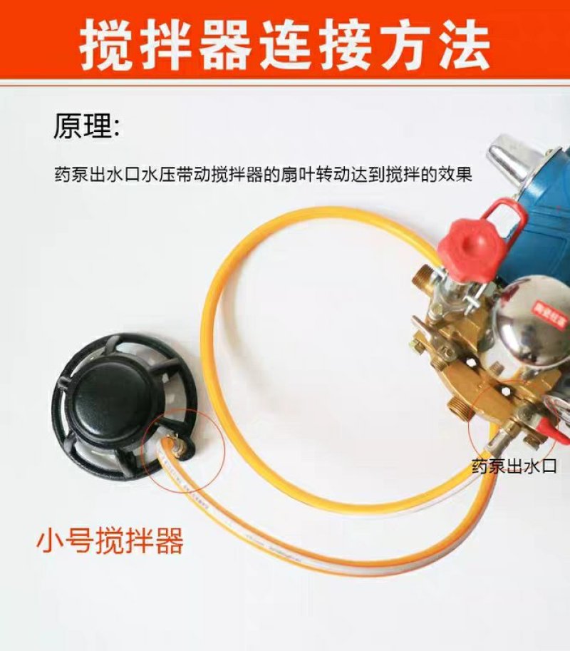 农用打药泵高压柱塞泵打药机药水搅拌器过滤网混药器肥料农药