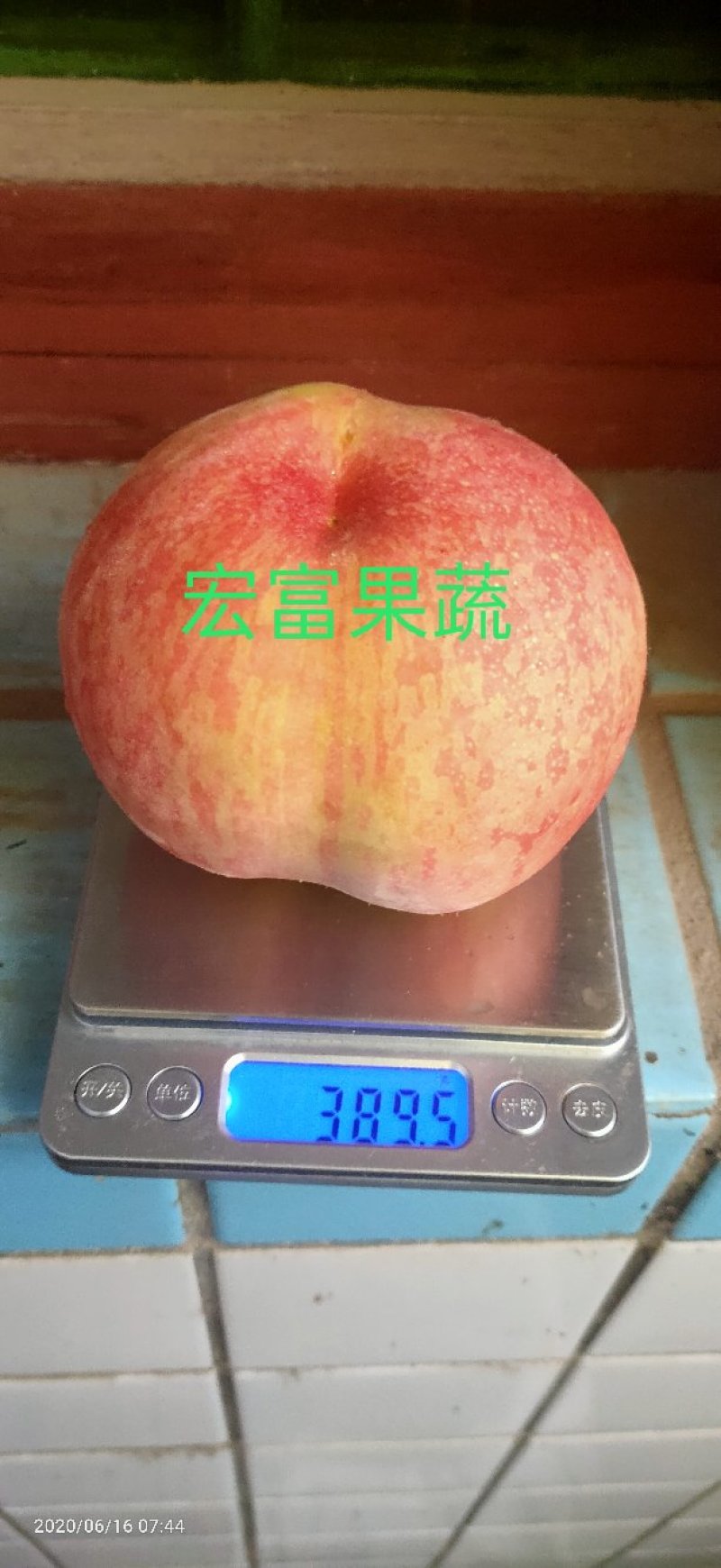 陕西桃子新生6号血桃75红不软个头大口感甜