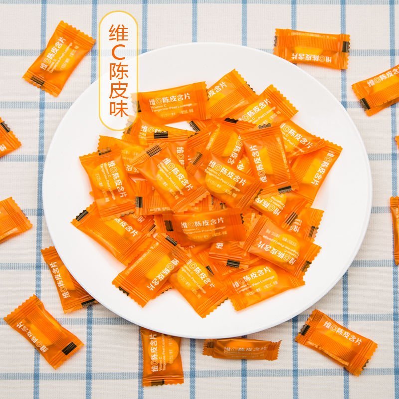 维C网红糖，海盐薄荷糖，菠萝味，青柠味，百香果味