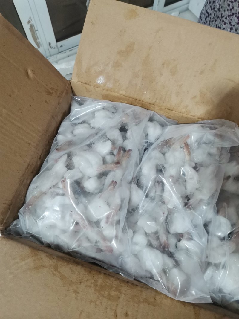 新鲜冷冻牡丹虾蝴蝶虾开背虾10斤凤尾虾仁开片虾去头大号