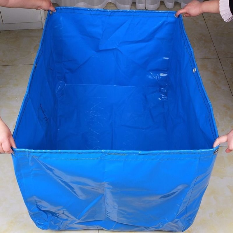 折叠帆布鱼池户外移动养殖鱼池锦鲤池防水篷布定做防雨罩帆布
