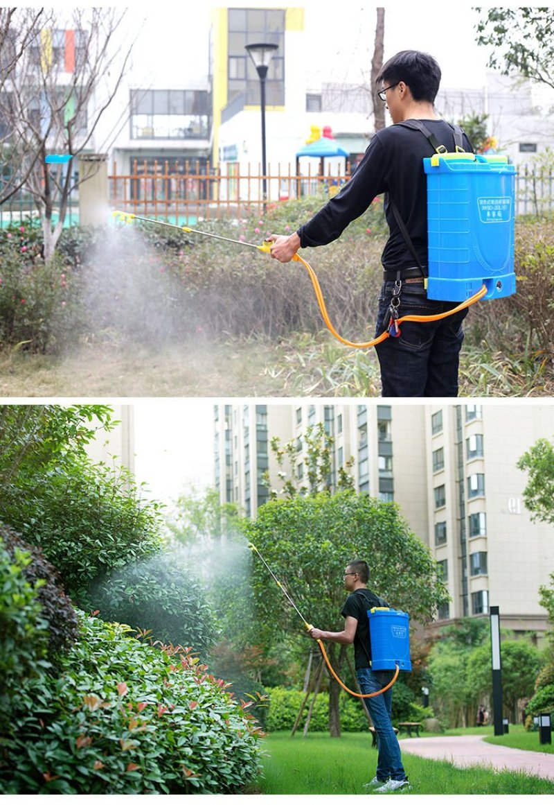 电动喷雾器农用锂电智能高压背负式充电打药桶消毒喷壶电动打