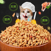 猫粮5斤10斤通用型海洋三文鱼味猫粮