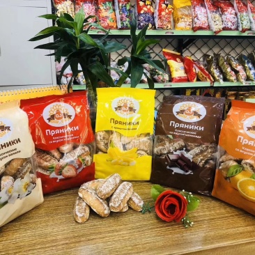 俄罗斯安格野夫光头饼五种口味香蕉味，草莓味，香草味巧克力