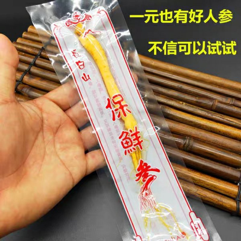【产地批发】保鲜人参保鲜参长白山鲜人参煲汤泡酒料食材