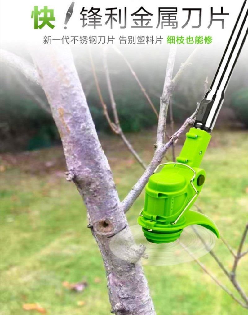 包邮：无线电动割草机电动除草机大功率锂电除草机田园除草机