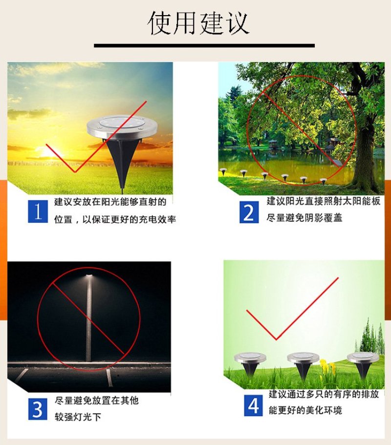 LED太阳能不锈钢地埋灯户外新款插地草坪灯花园装饰