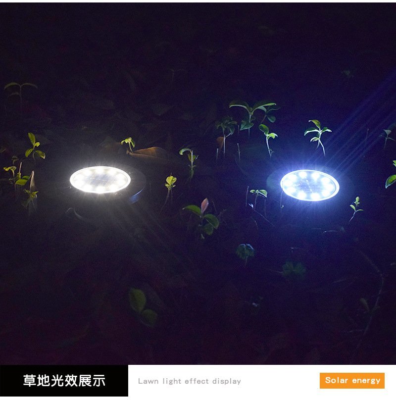 LED太阳能不锈钢地埋灯户外新款插地草坪灯花园装饰