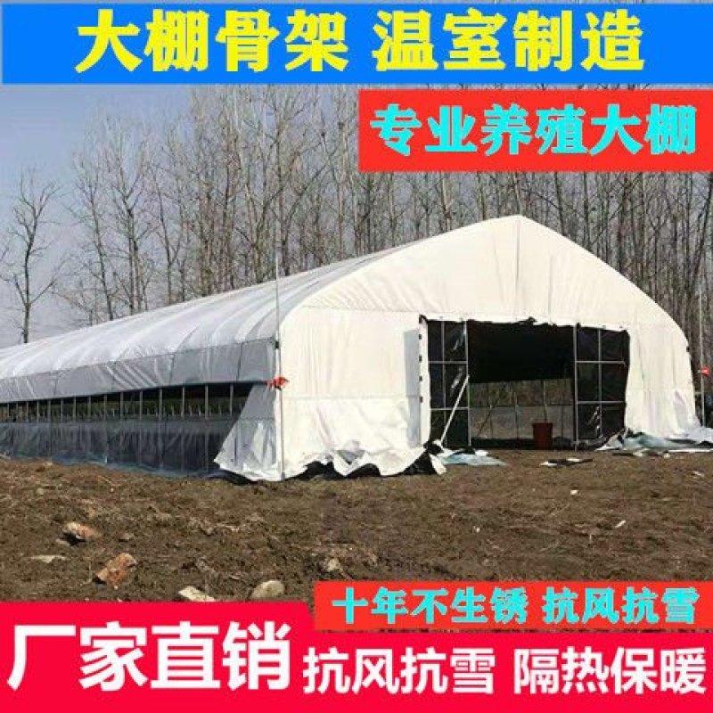养殖大棚全套养鸡棚鹅猪牛棚羊棚专业家用种植钢管温室大棚骨
