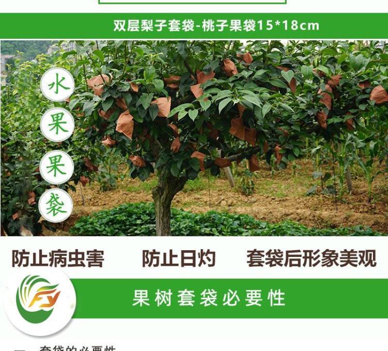 梨袋丰水梨套袋黄金梨套袋晚秋脆冠黄梨袋梨子套袋双层双