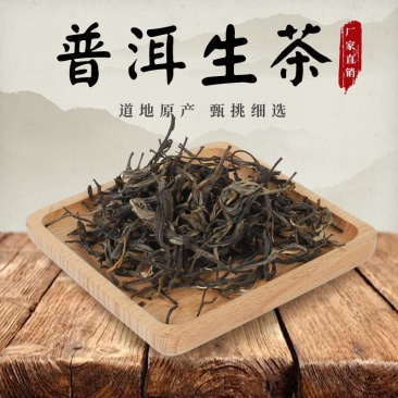 厂家直销云南普洱茶宫廷普洱散茶陈年普洱生茶500g袋