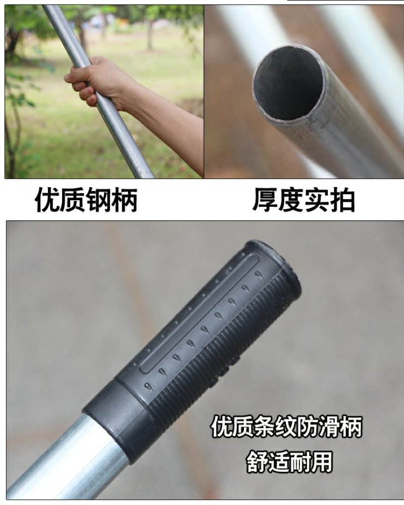 1.5米长锄头种菜农具园艺翻地工具钢铁柄长柄全钢防