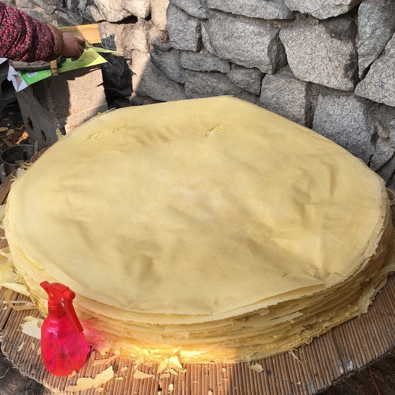 杂粮煎饼山东特产纯小米玉米黄豆卷大葱纯手工自制粗粮主食斤