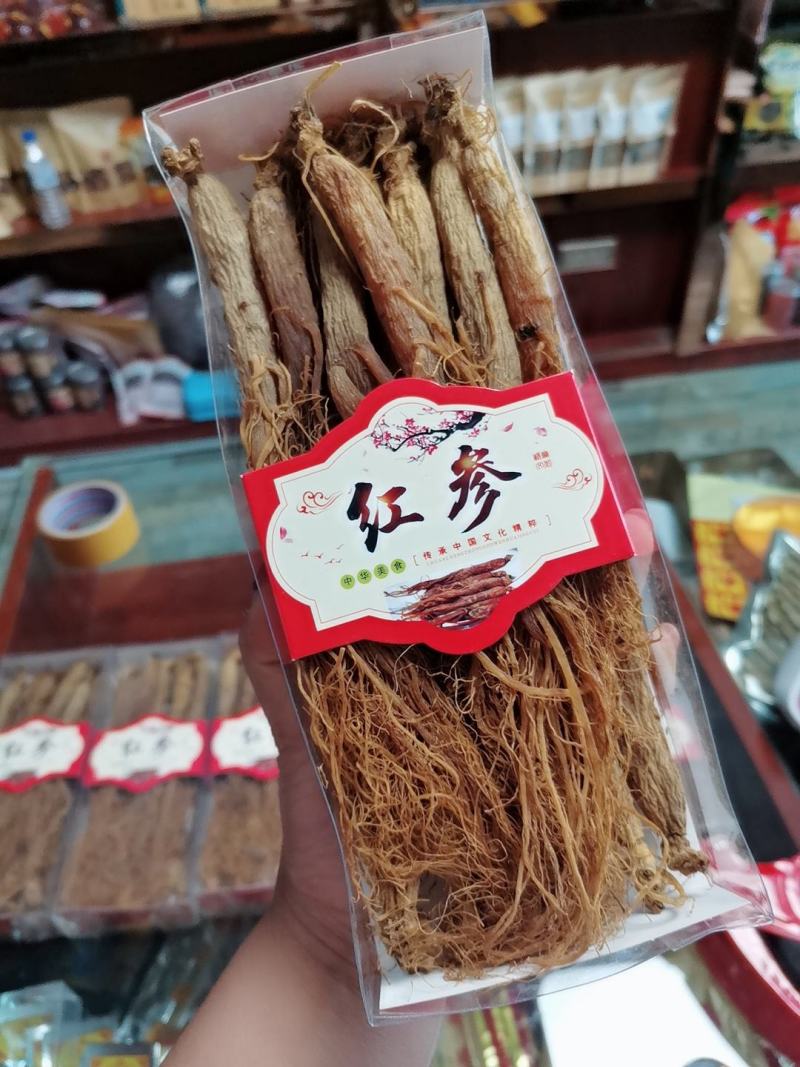 长白山人参红参红全须一手货源批发，加工厂直销