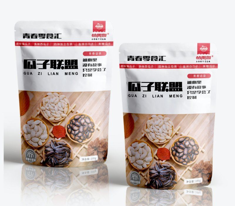 恰果园瓜子联盟零食大礼包袋装坚果炒货休闲零食100g