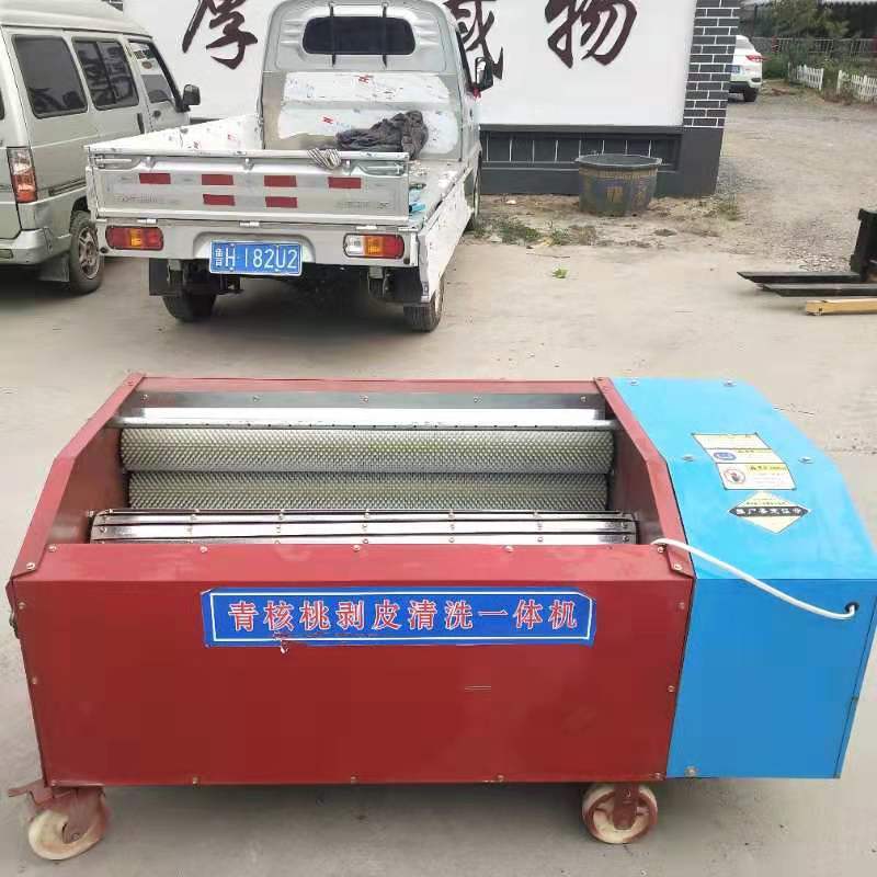 青核桃剥皮清洗一体机，核桃去皮机