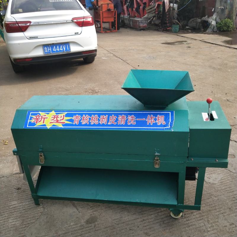 青核桃剥皮清洗一体机，核桃去皮机