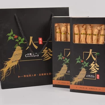 长白山特产人参生晒参白参产地直发礼盒装包邮