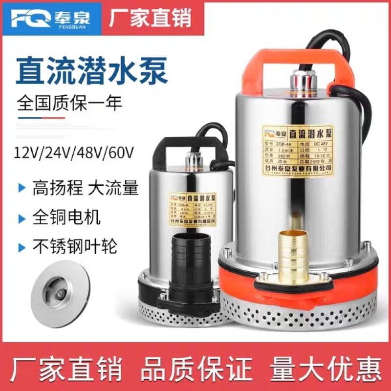 （厂家直销包邮）12V24V48V60V72电瓶车直流泵