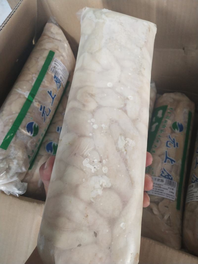 内蒙古锡林郭勒草地羊肥肠，肥而不腻，油不大，一卷五斤。