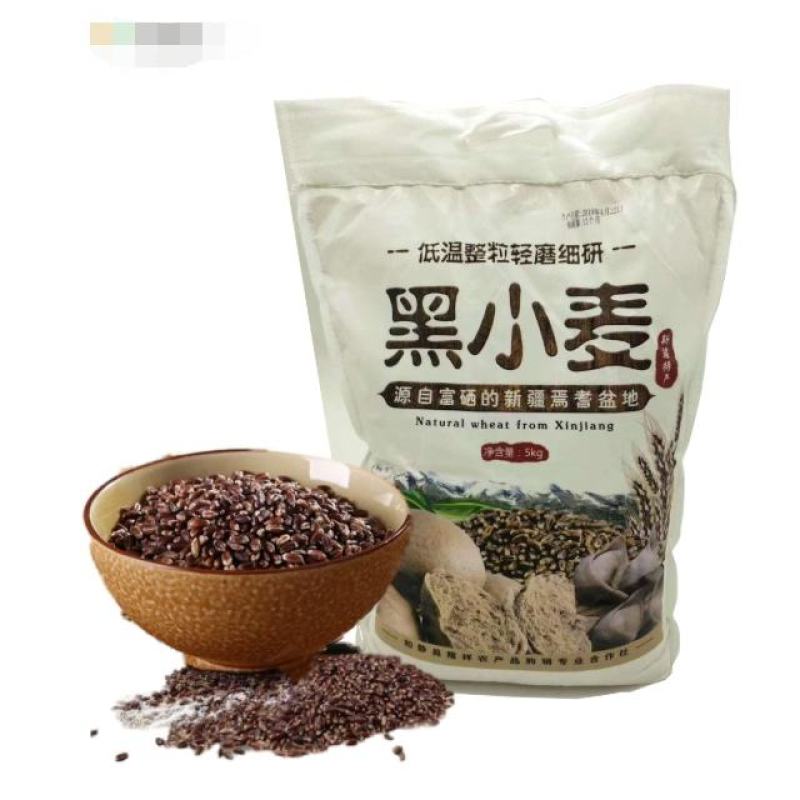 好物严选包邮新疆和静富硒黑小麦面粉多种规格选购