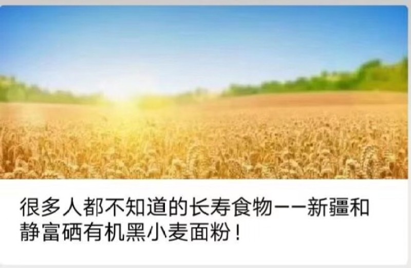 好物严选包邮新疆和静富硒黑小麦面粉多种规格选购