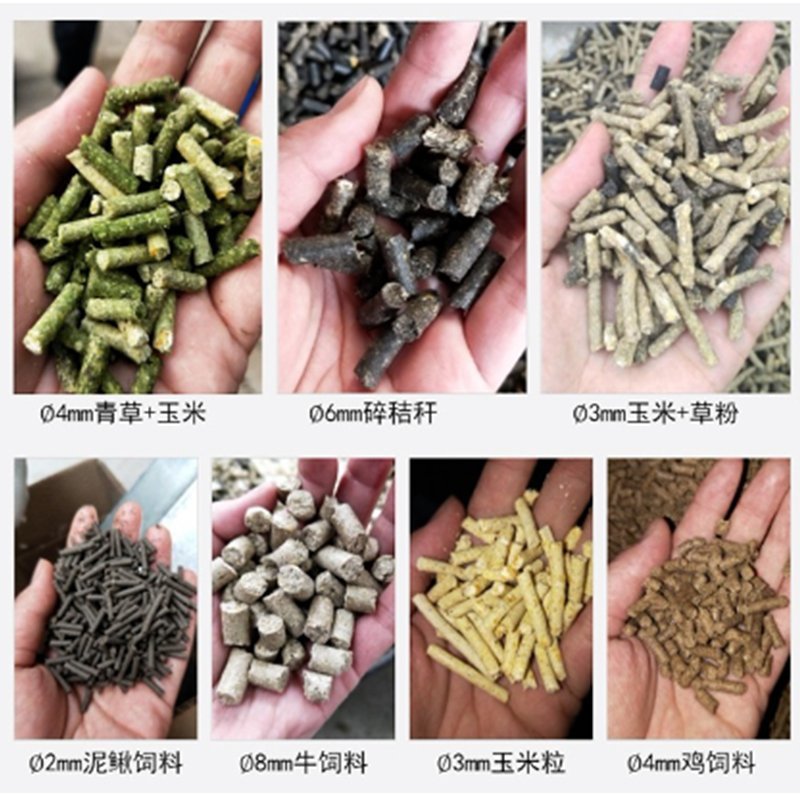 养殖场制颗粒机家用电颗粒饲料机制粒机三相电饲料颗粒机