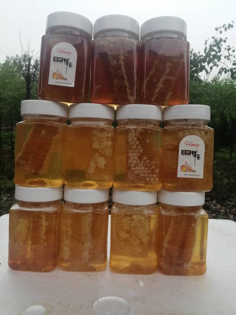 蜂巢蜜人工切割罐装，一斤二斤装滋补营养品支持一件代发