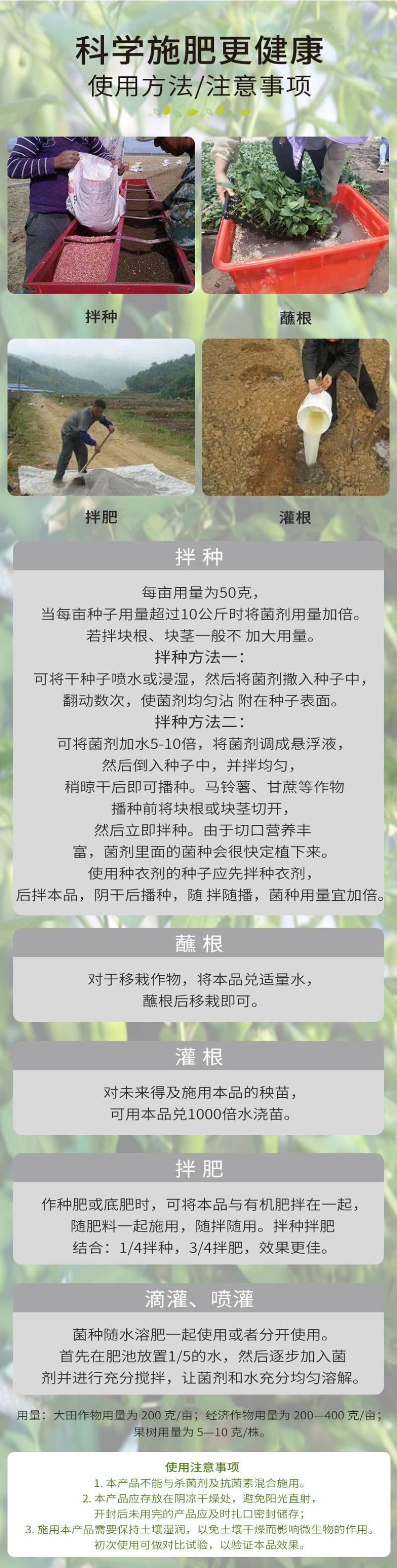 根管家有机肥护根养根防虫防病防腐促苗壮秧。