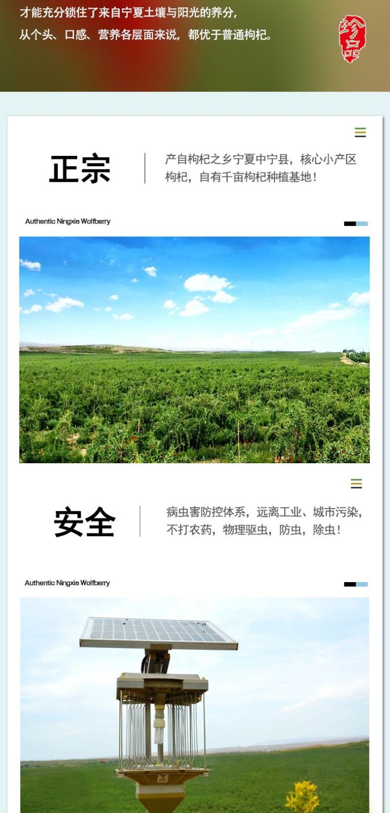 宁夏产地直供22元/斤头茬中宁枸杞270粒无破碎不结块