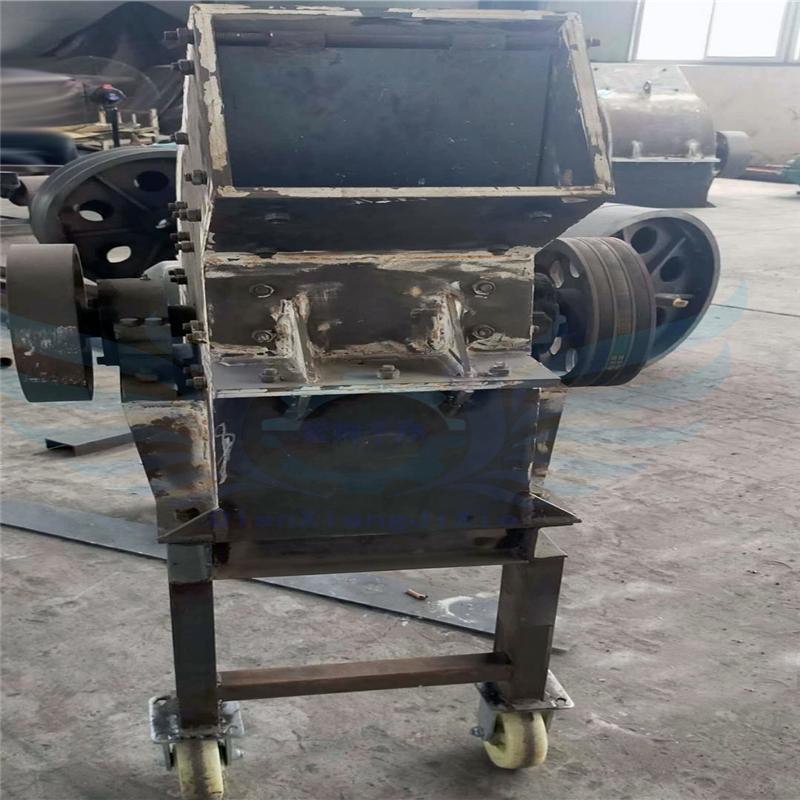煤矸石混凝土砖块移动锤式粉碎机小型砂石料两用锤破打沙设备